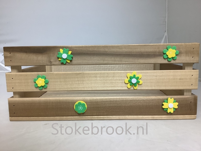 Houten transportkrat smal XS